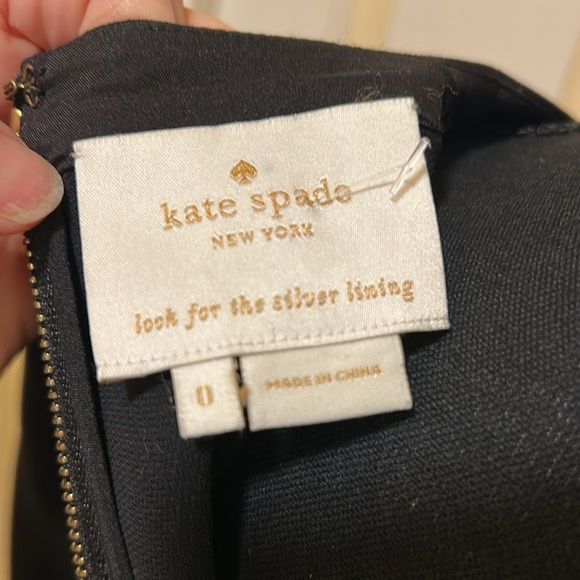 Kate Spade Black and White Asymmetrical Sheath Dress - Picture 4 of 4